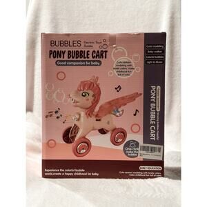 NEW Bubbles Unicorn Bubble Cart - Lights, Music & Bubble Fun!
